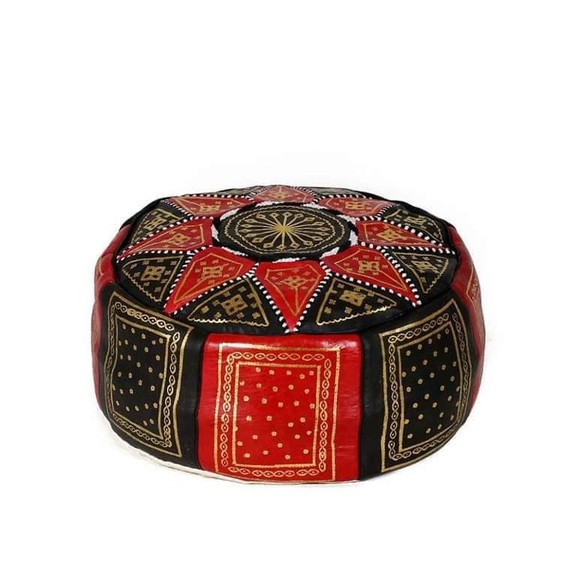 Beautiful poufs 🔥 🔥 🔥 100% leather 100% handmade 🔥 🔥 🔥 - Picture 4 of 4